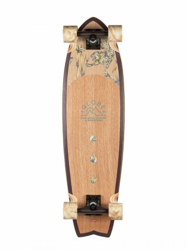 Glb-chromantic Cruiser Unisex Skate Boards Colour is White Oak Jaguar