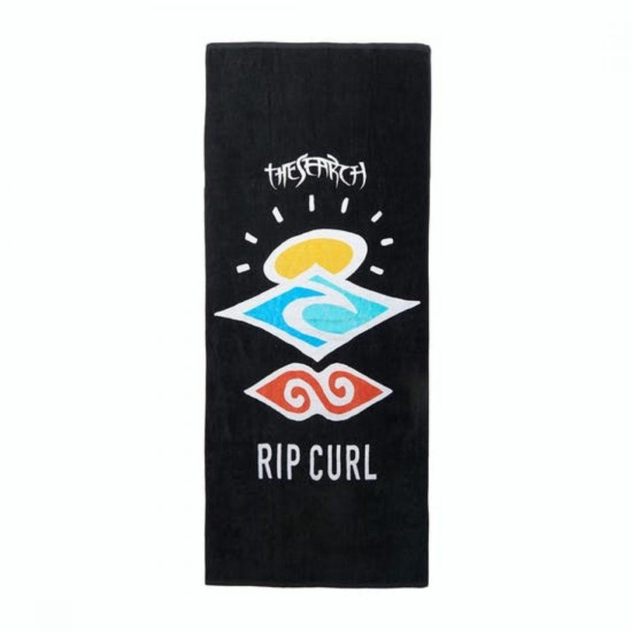 Icons Towel Mens Beach Accessories Colour is Blk
