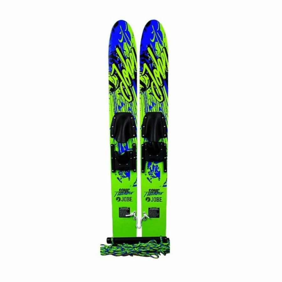 46"sonic Ski Trainers Unisex Water Skis Colour is Blkgrn