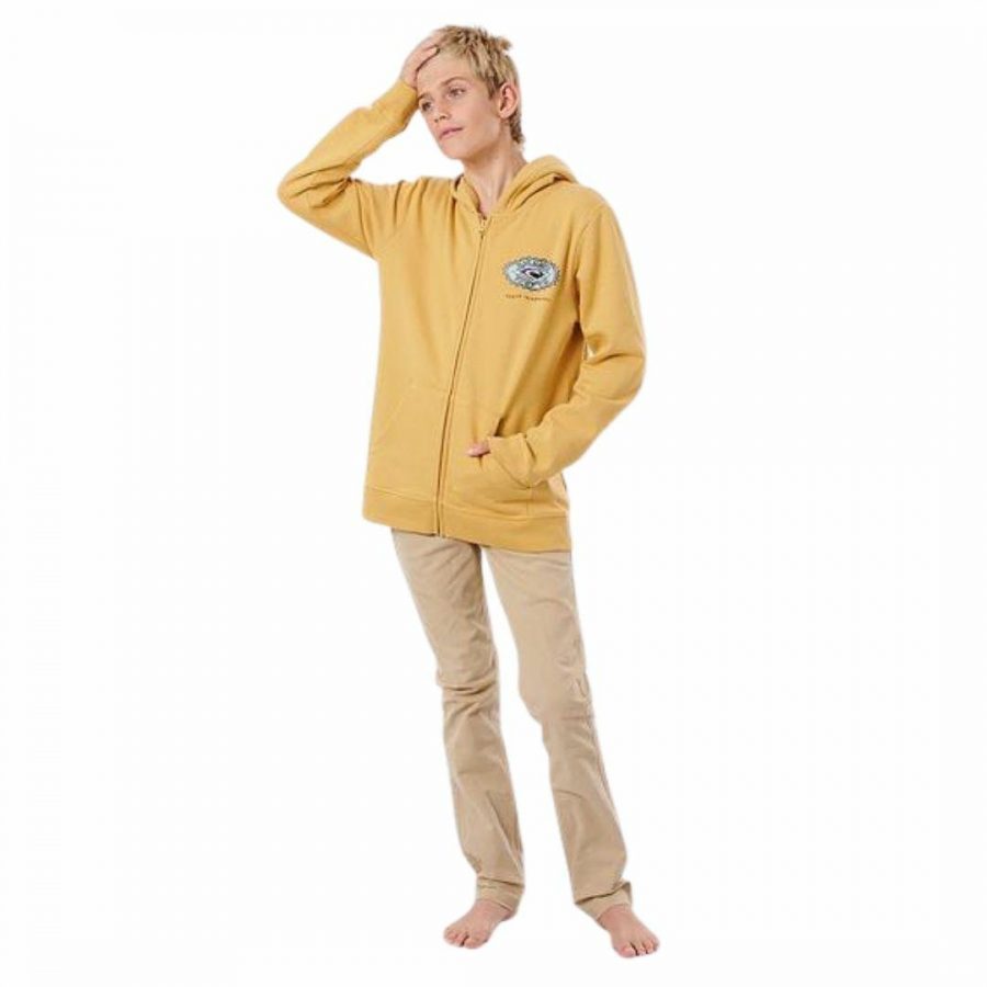 Ocean Sun Z/t Hood - Boy Boys Tops Colour is Mustard