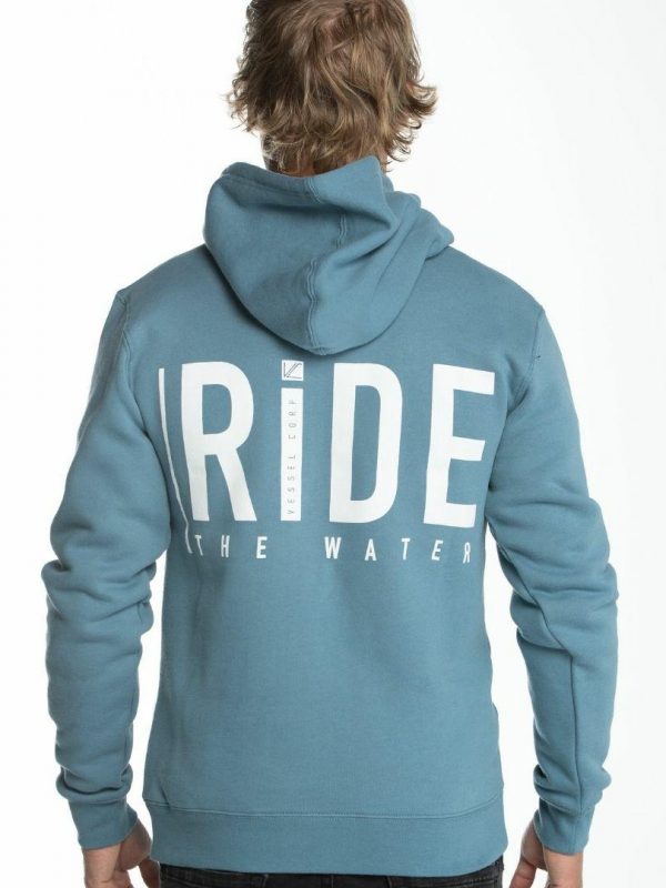 Ride The Water Hood Mens Hooded Tops And Crew Tops Colour is Sltb