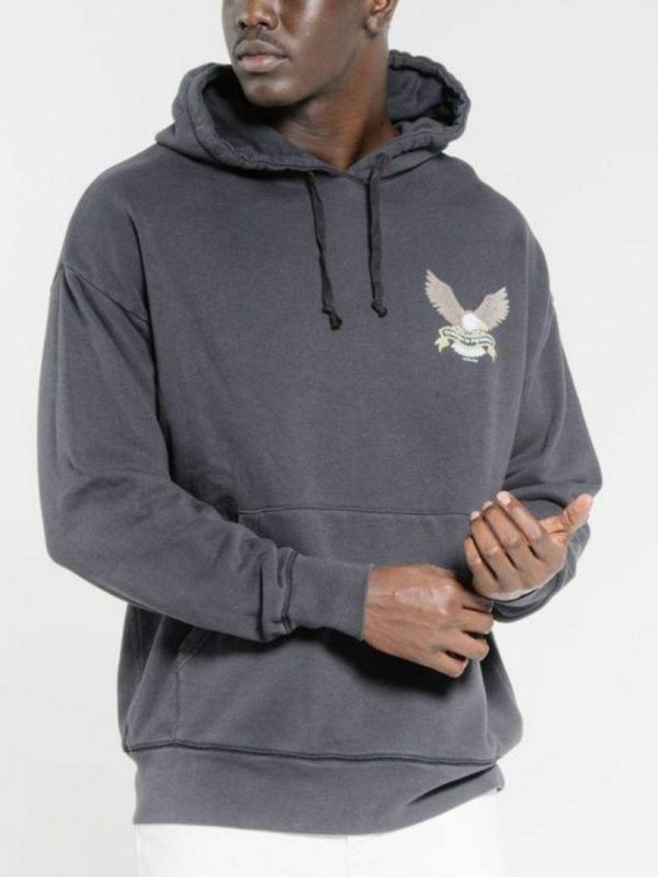 Troubled Paradise Hood Mens Hooded Tops And Crew Tops Colour is Dark Navy