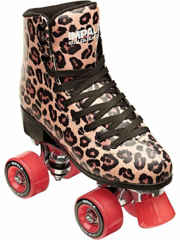Leopard Quad Skate Womens Roller Skates Colour is Leopard