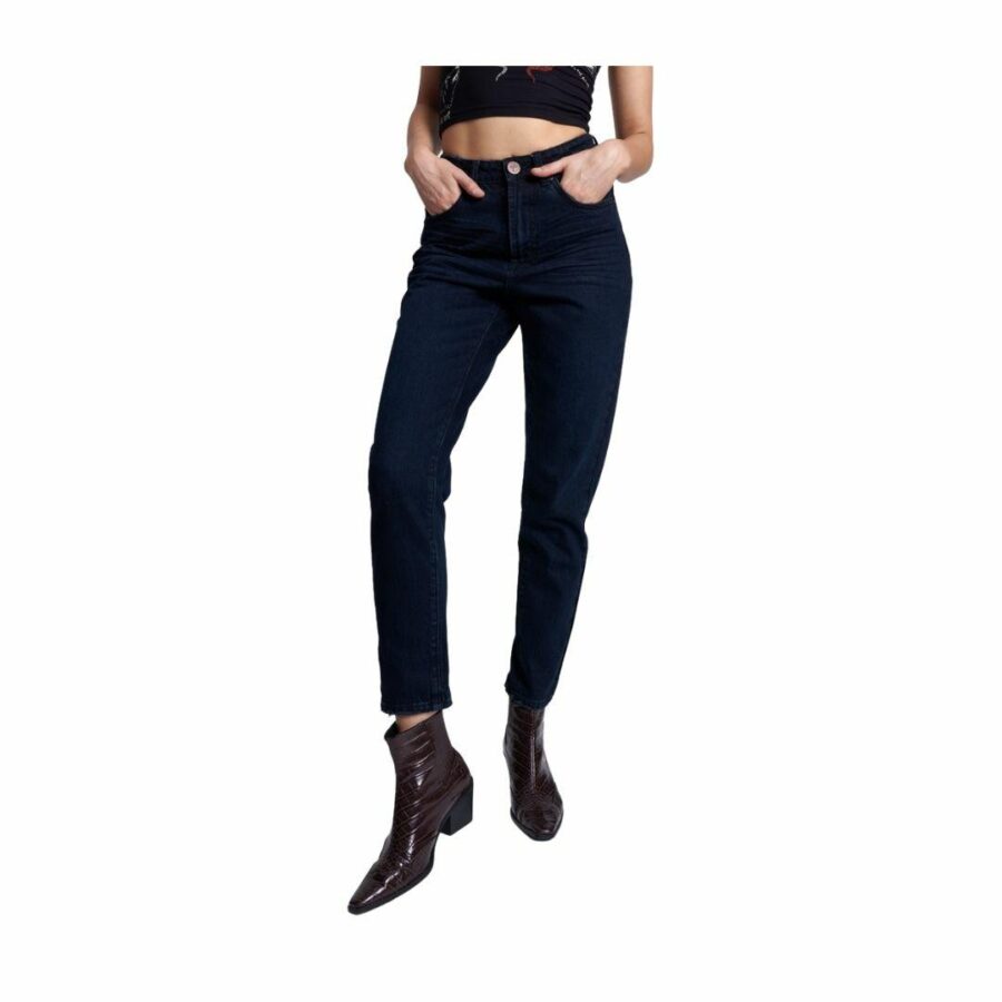 Fox Legend Mom Fit Jeans Womens Pants And Jeans Colour is Fox Black