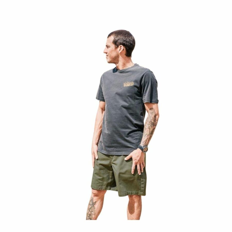 Barracks Relaxed Chino 19 Mens Walkshorts Colour is Army Green Combo