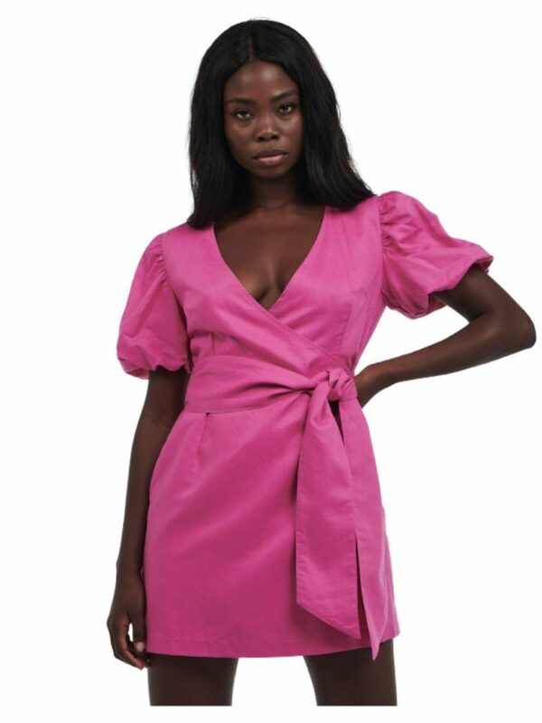 Marguax Wrap Dress Womens Skirts And Dresses Colour is Magenta