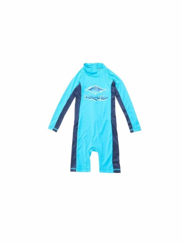 Boys 0-6 L/sl Uv Spring Kids Toddlers And Groms Rash Shirts And Lycra Tops Colour is Blue