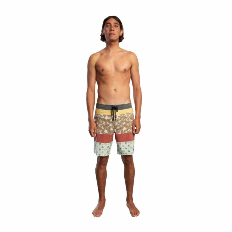 Patchwork Trunk Mens Boardshorts Colour is Multi