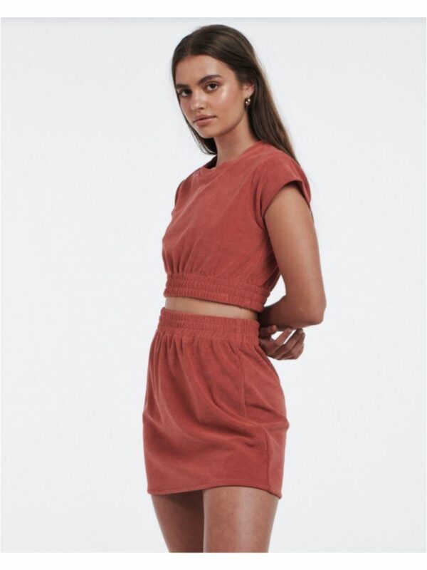 Soleil Skirt Womens Skirts And Dresses Colour is Rust