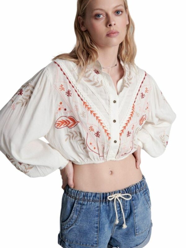 Gypsy Wanderer Top Womens Tops Colour is White