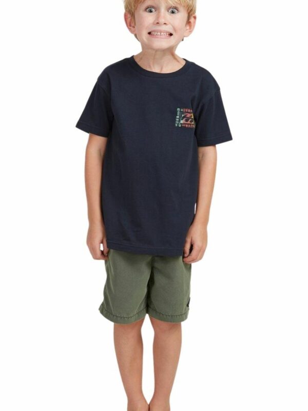 Groms Crayon Wave Ss Kids Toddlers And Groms Tops Colour is Navy
