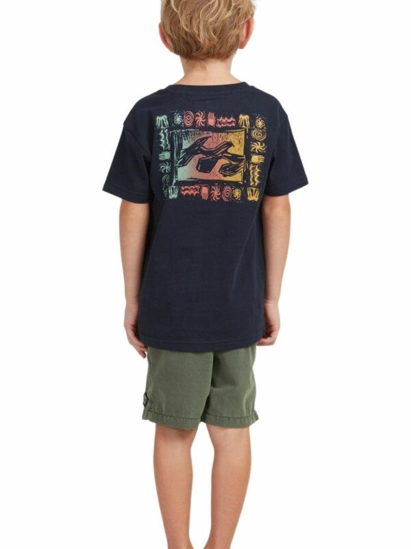 Groms Crayon Wave Ss Kids Toddlers And Groms Tops Colour is Navy