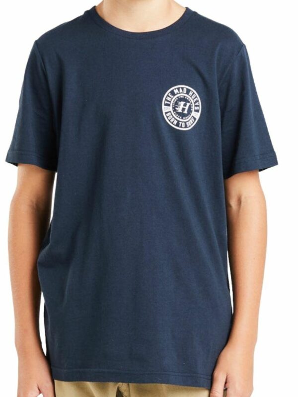 Born To Surf Youth Ss Boys Tops Colour is Navy
