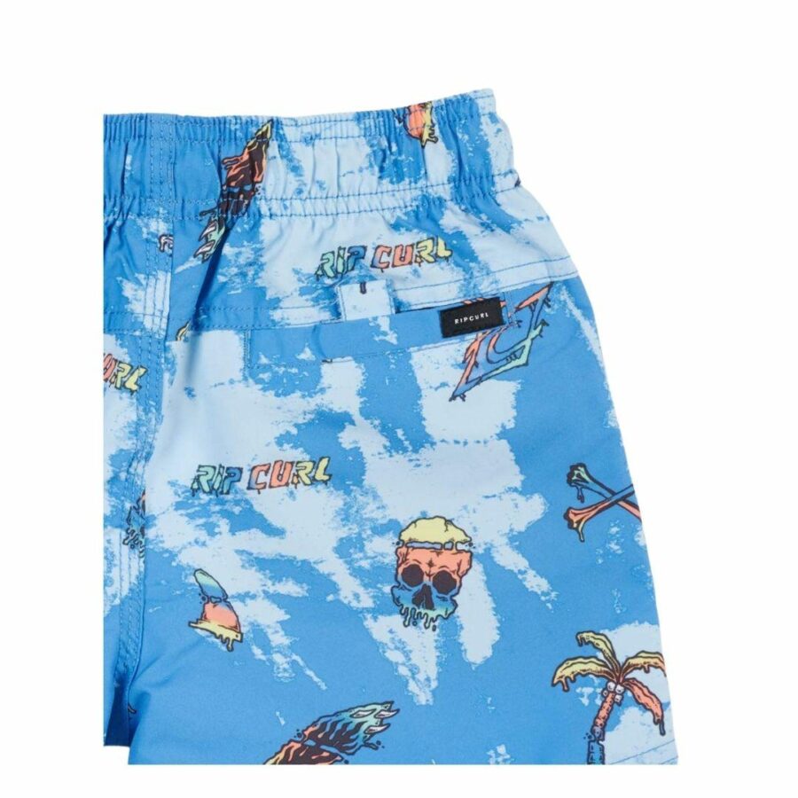 Little Savages Volley-boy Kids Toddlers And Groms Boardshorts Colour is Electric Blue