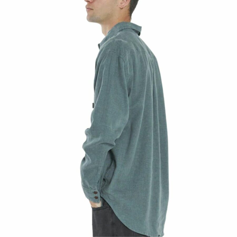 Minimal Os Lss Mens Tops Colour is Vintage Teal