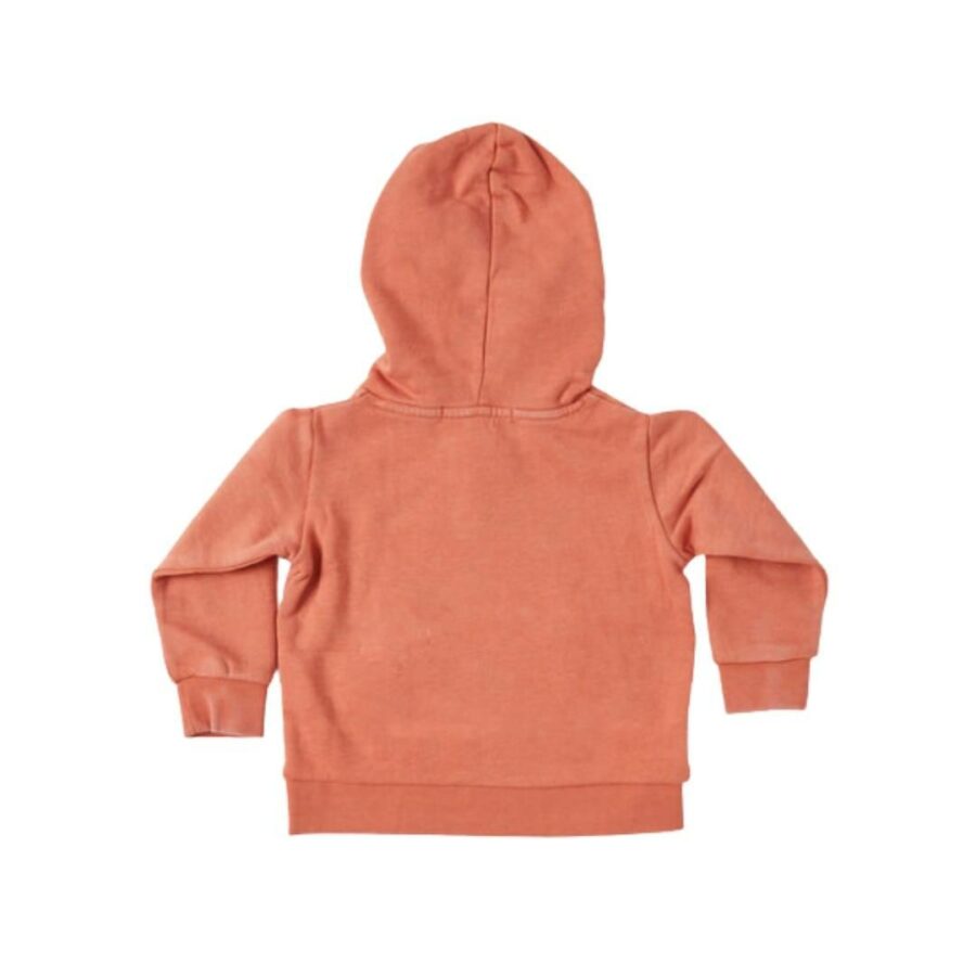 Mini Wave Shapers Hoody - Kids Toddlers And Groms Tops Colour is Rhubarb
