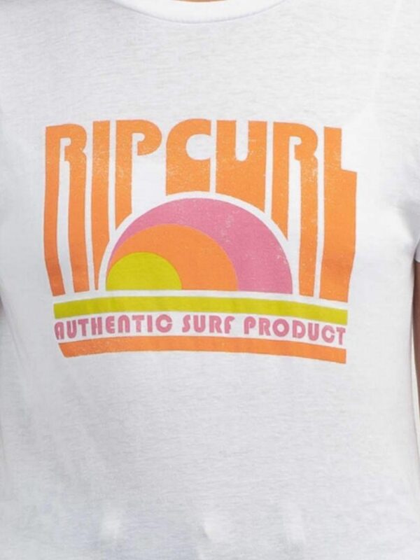 Surf Revival Tee - Girl Girls Hooded Tops And Crew Tops Colour is Optical White