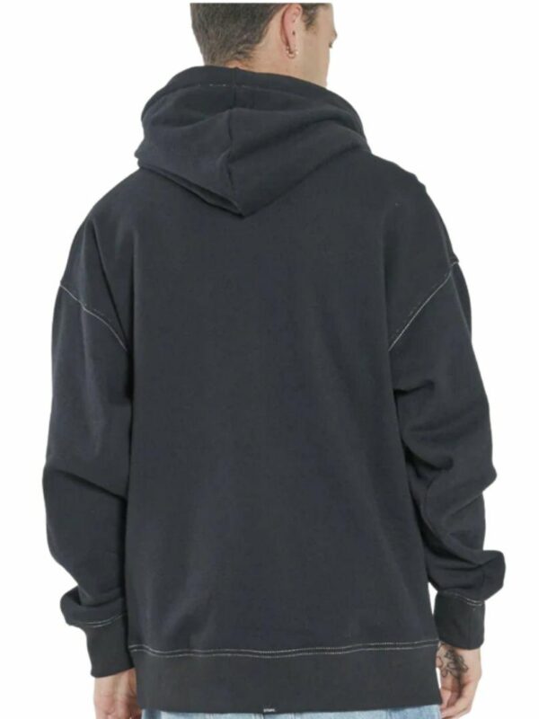 Infinite Slouch Hood Mens Jackets Colour is Washed Black