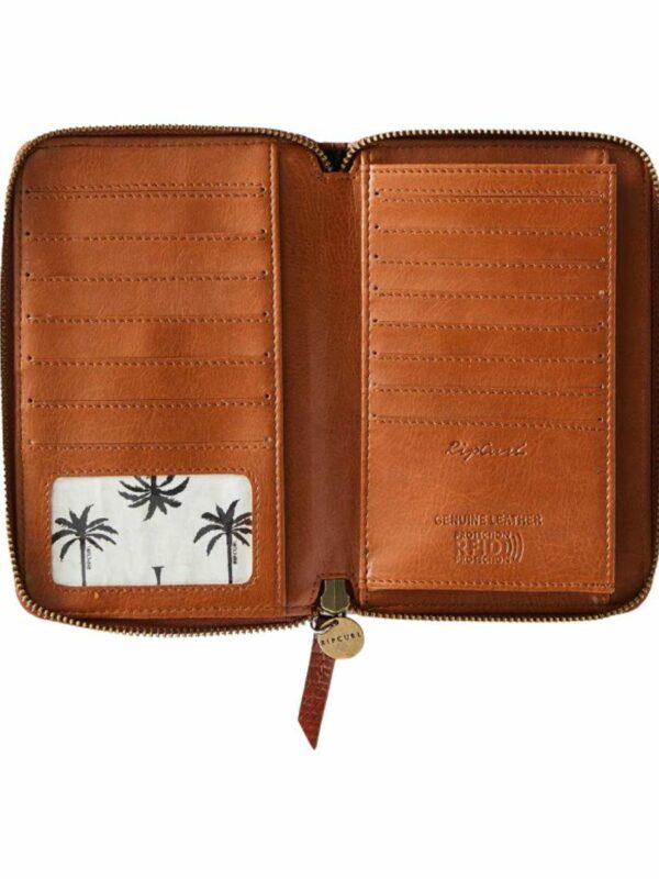 Hermosa Rfid Leather Wall Womens Wallets Colour is Vintage Tan