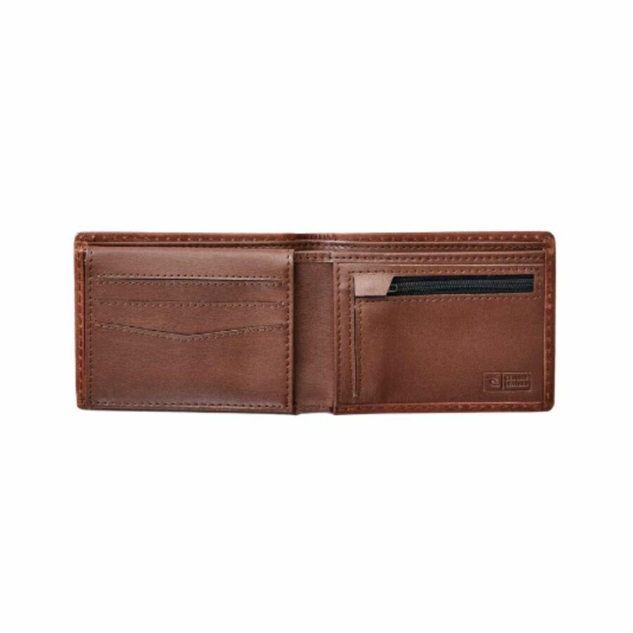 Valley Badge Rfid All Day Mens Wallets Colour is Brown