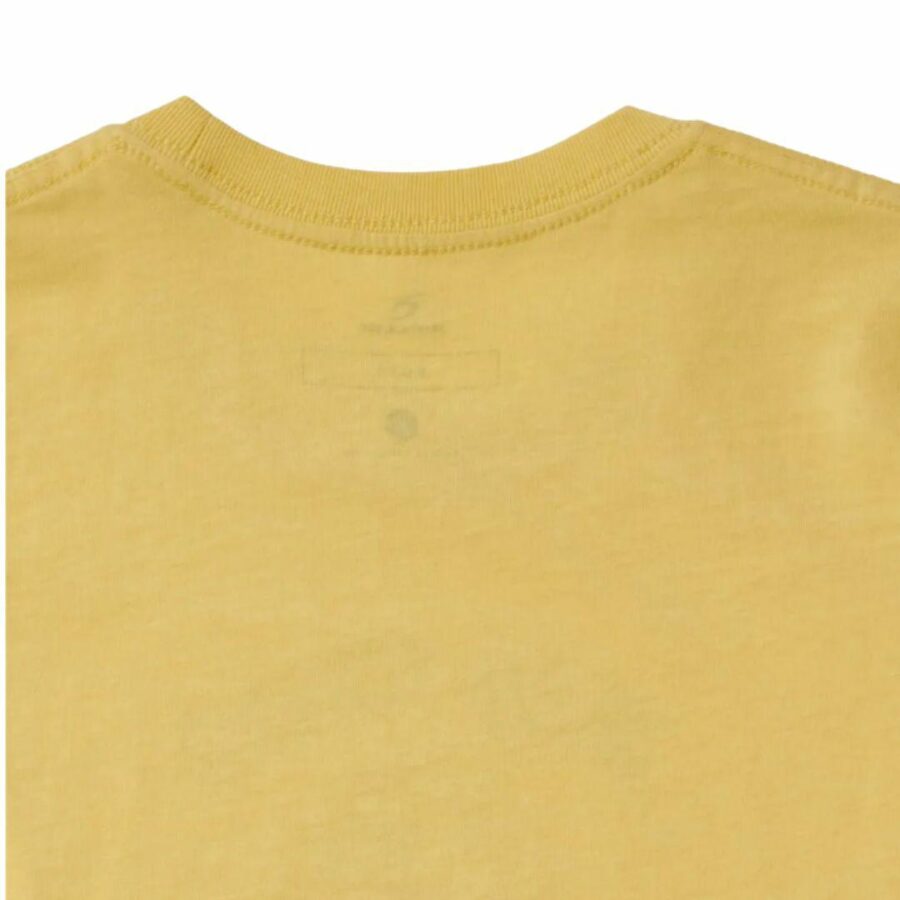 Micro Waves Art Tee -boy Kids Toddlers And Groms Tee Shirts Colour is Butter Yellow