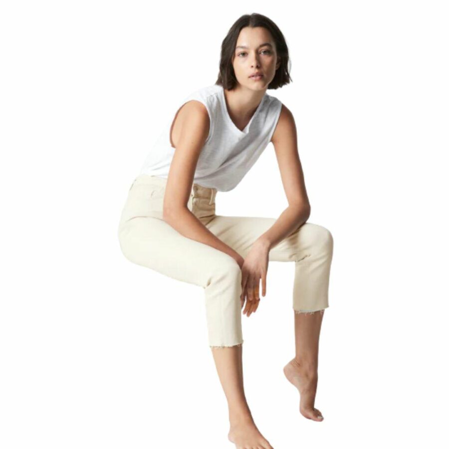 Viola Jeans - White Sand Womens Pants And Jeans Colour is White Sand Lavintage
