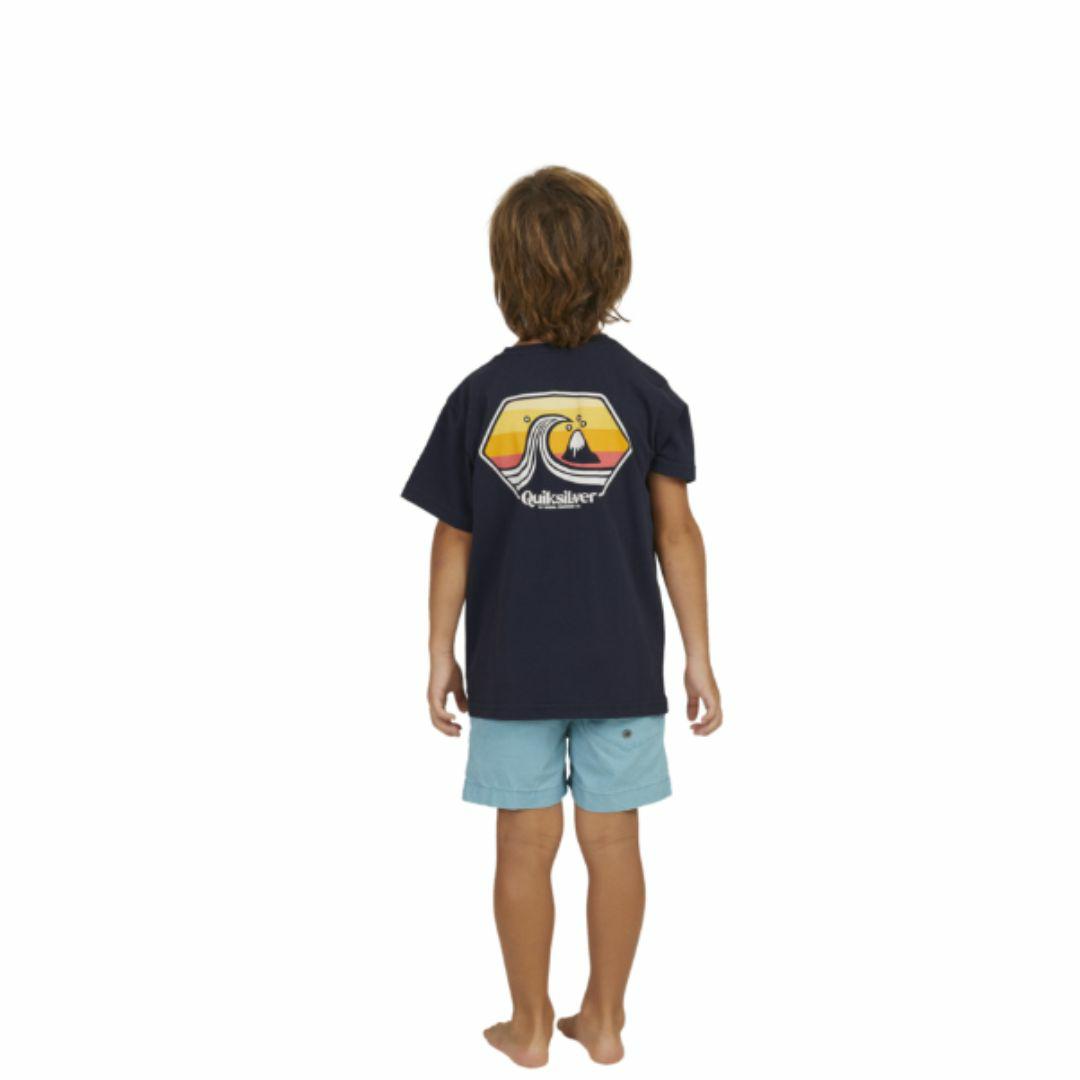 Port Of Call Boy Ss Kids Toddlers And Groms Tee Shirts Colour is Navy Blazer