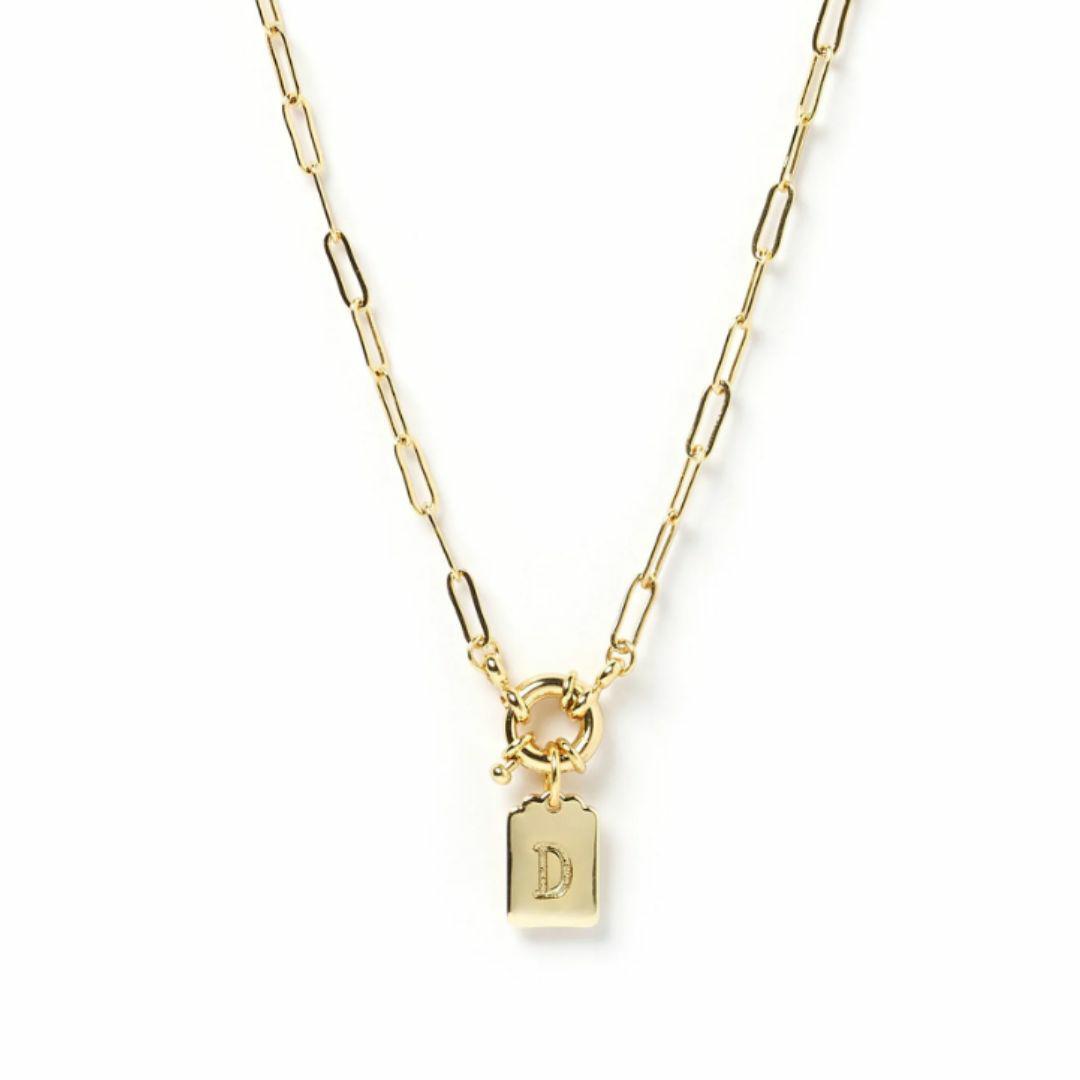 Letter Gold Pendant Womens Fashion Accessories Colour is Gold