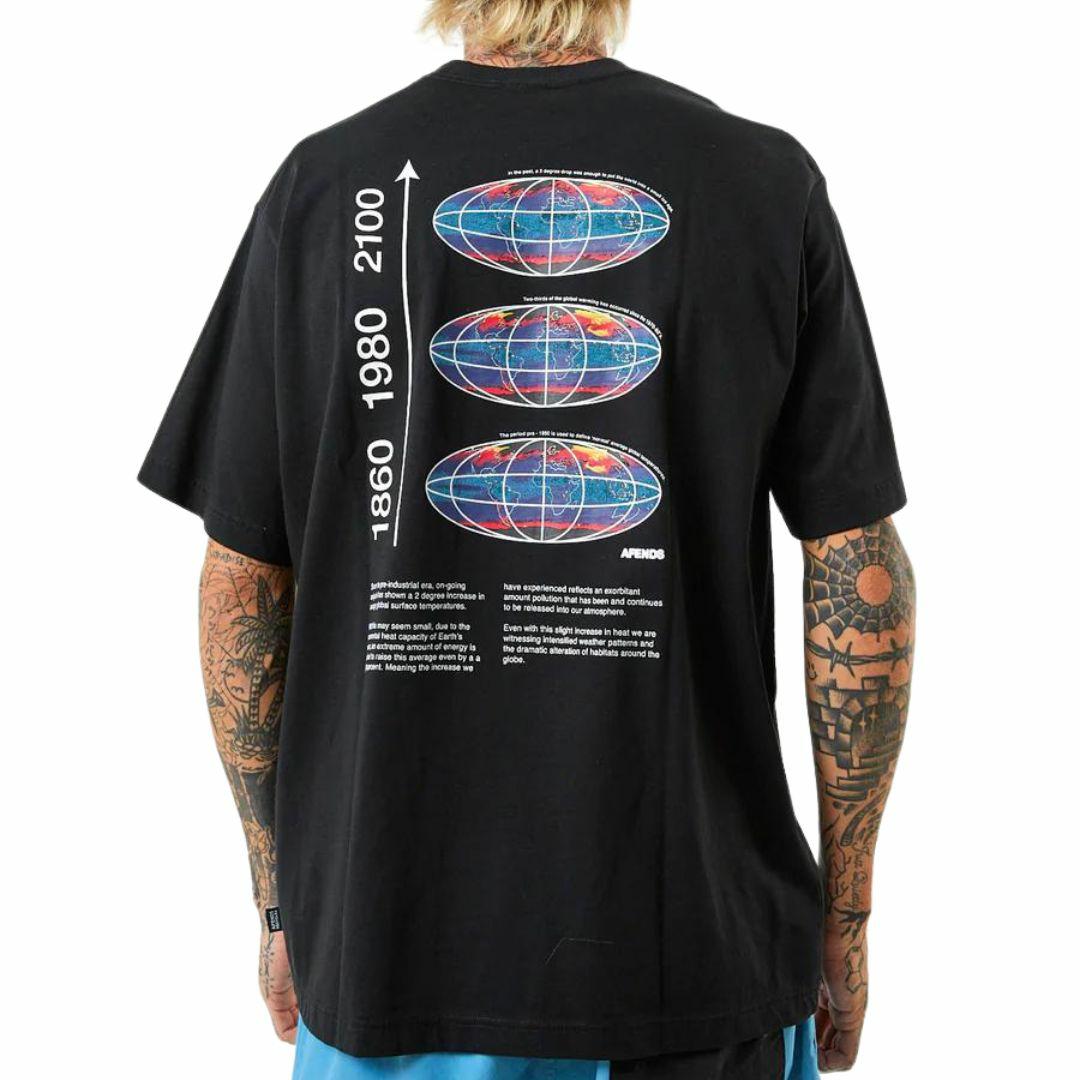 Information Recycled Tee Mens Tops Colour is Black