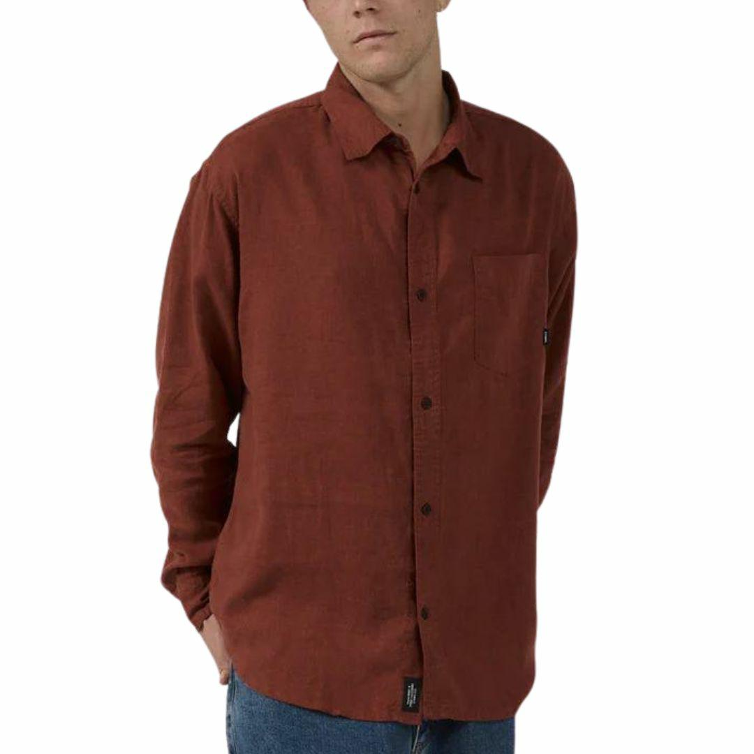 Hemp Os Long Sleeve Shirt Mens Tops Colour is Bnth