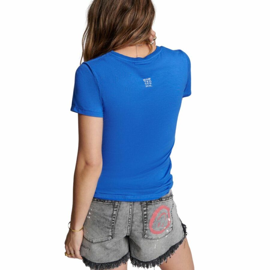 Welcome To Reality T Womens Tops Colour is Cobalt