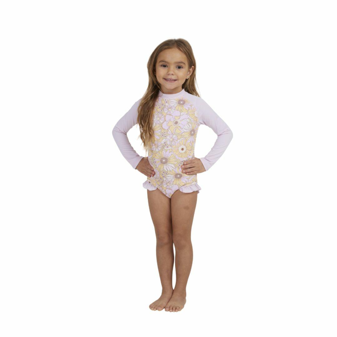 Little Love One Piece Sun Kids Toddlers And Groms Swim Wear Colour is Pink