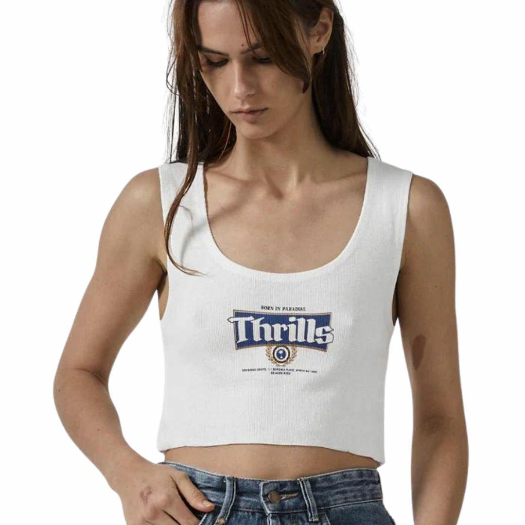 King Of Thrills Crop Womens Tanks And Singlets Colour is Dtyw