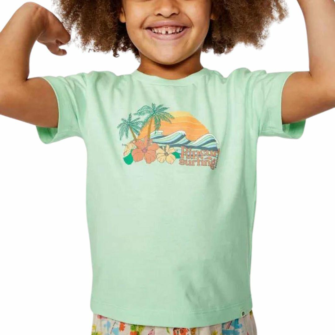 Low Tide Standard Tee - G Girls Tee Shirts Colour is Mint