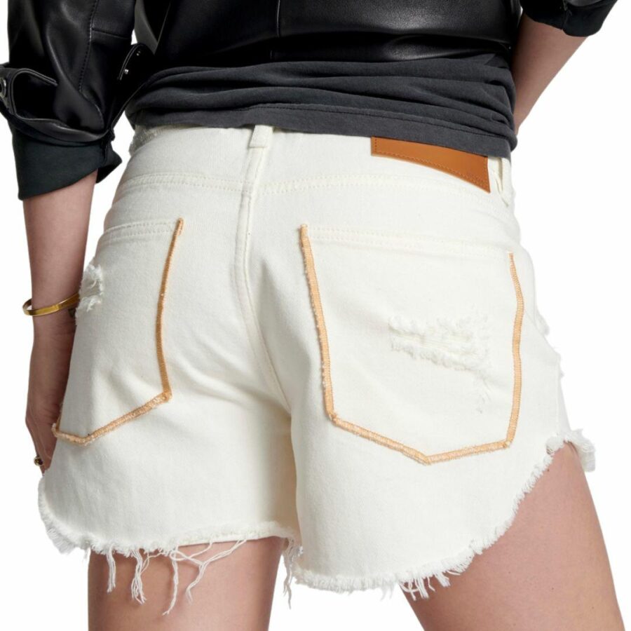 Pearl Outlaws Mid Length Womens Walkshorts Colour is Pearl