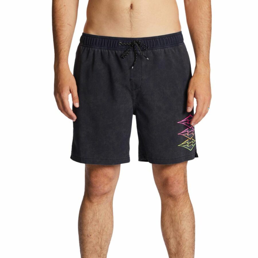 Riot Layback Mens Boardshorts Colour is Black