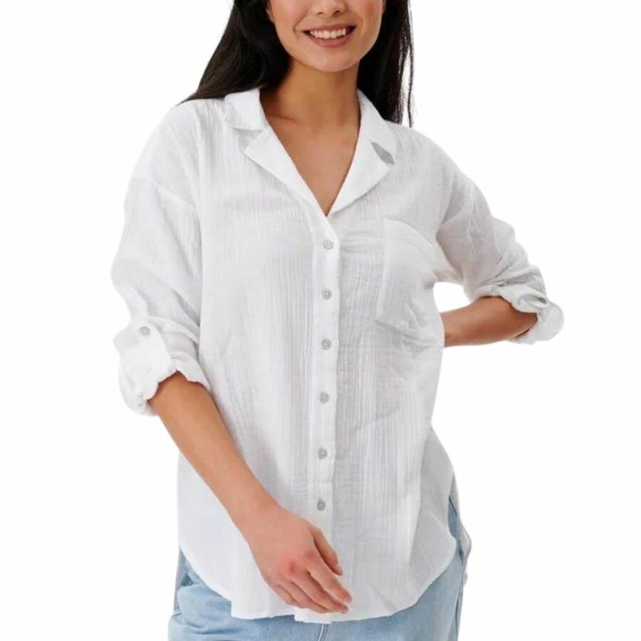 Premium Surf L/s Bt Shirt Womens Tee Shirts Colour is White