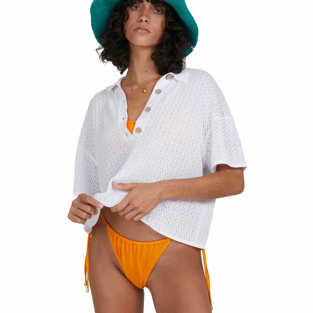 Sun Soaked Top Womens Tops Colour is White