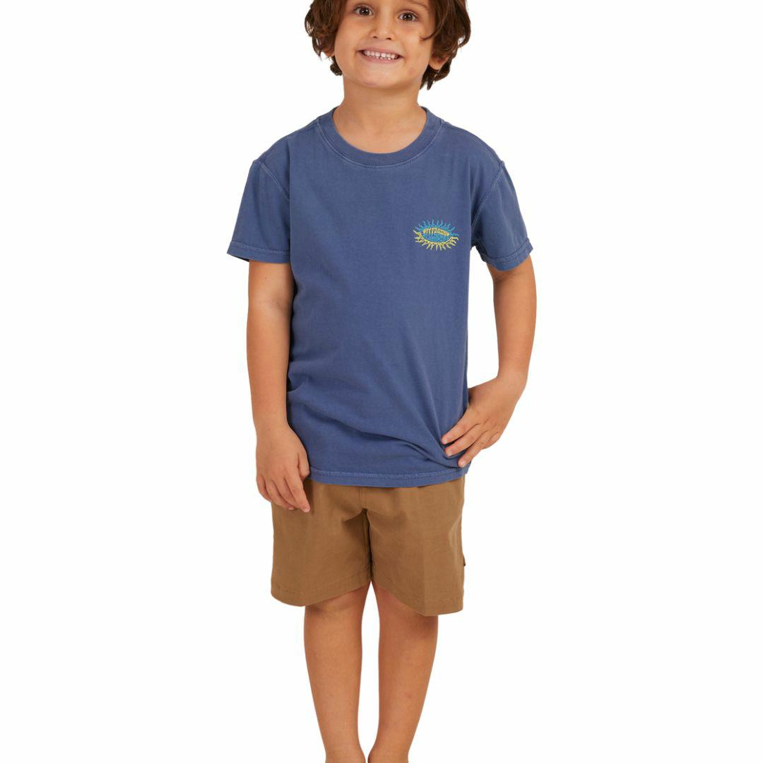 Groms Suns Ss Kids Toddlers And Groms Tee Shirts Colour is Dusty Blue