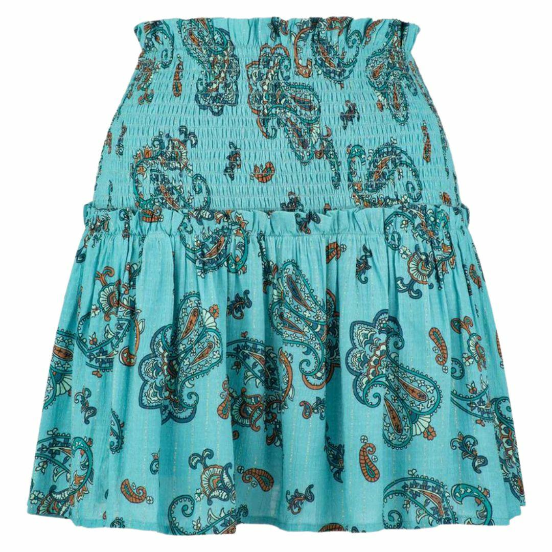 Pariso Valdis Mini Skirt Womens Skirts And Dresses Colour is Turquoise