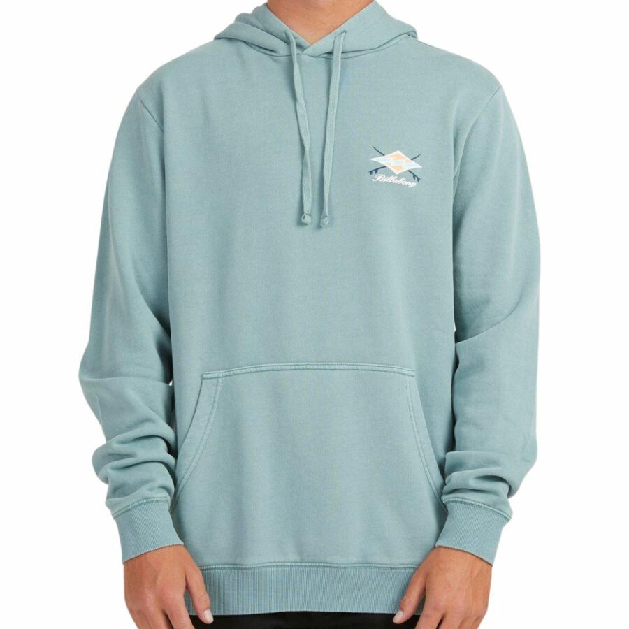 Bong Days Pop Hood Mens Hooded Tops And Crew Tops Colour is Light Marine