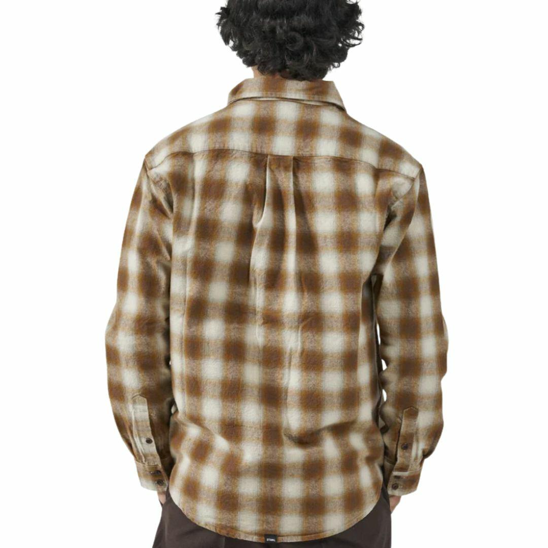Barrio L/s Flannel Mens Tops Colour is Stone