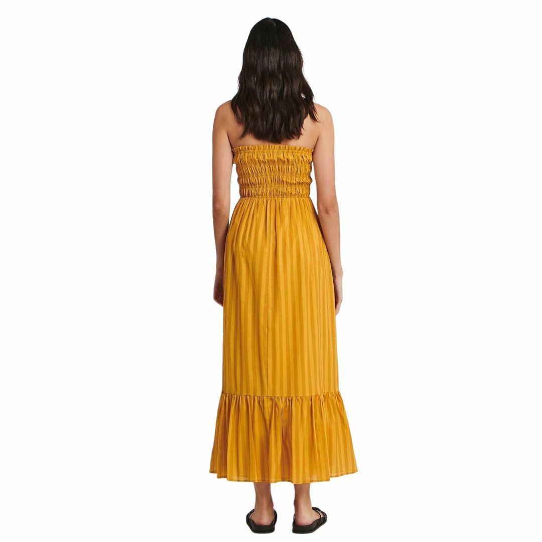 Mariana Midi Dress Womens Skirts And Dresses Colour is Golden Stripe