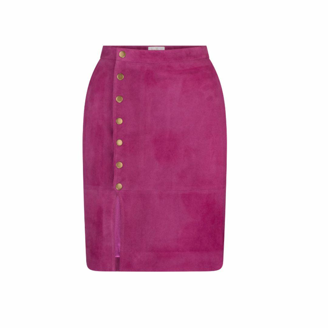 Seema Astrid Suede Skirt Womens Skirts And Dresses Colour is Mag