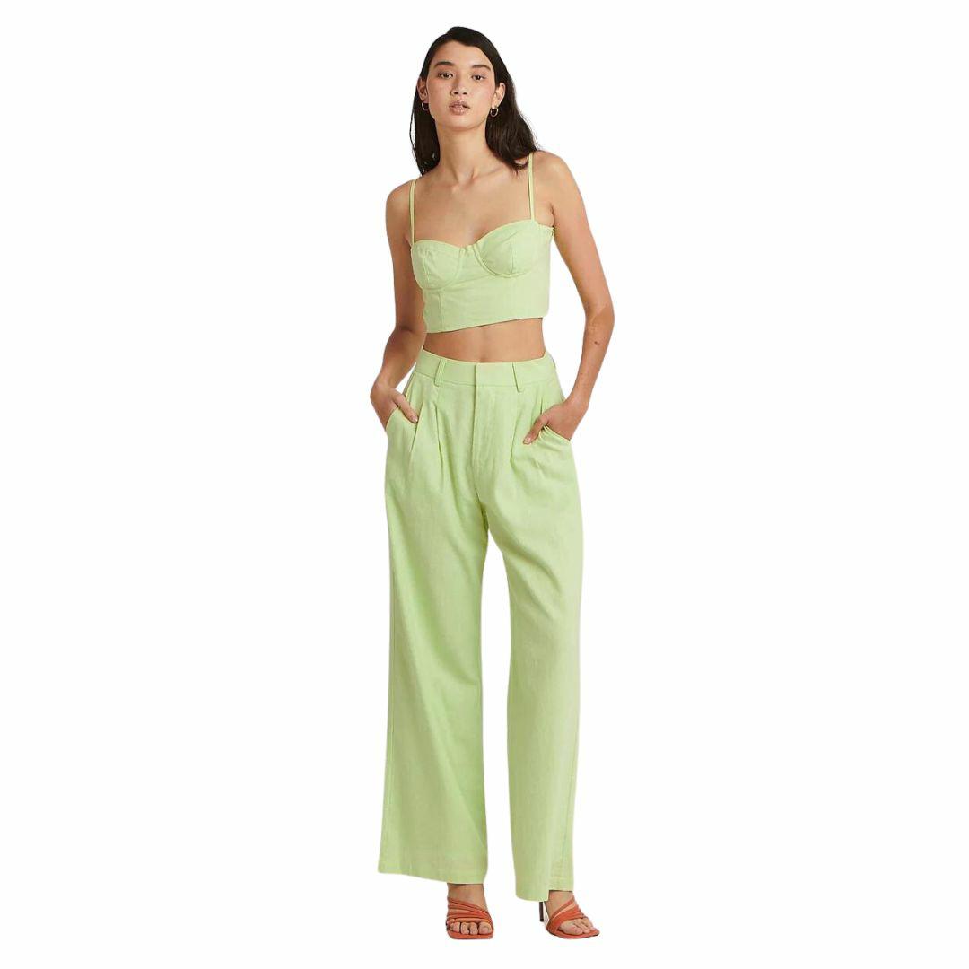 Halee Pant Womens Pants And Jeans Colour is Calming Green