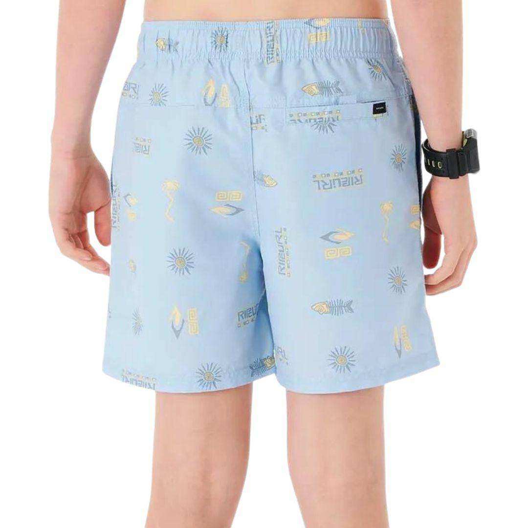 Tube Heads Sun Volley -bo Boys Boardshorts Colour is Yucca
