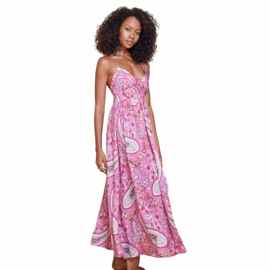 Isadora Teja Maxi Dress Womens Skirts And Dresses Colour is Sorbet Paisley
