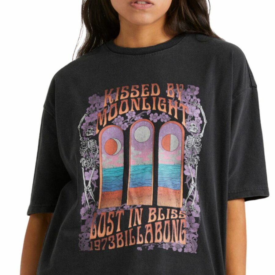 Kissed By Moonlight Tee Womens Tee Shirts Colour is Off Black