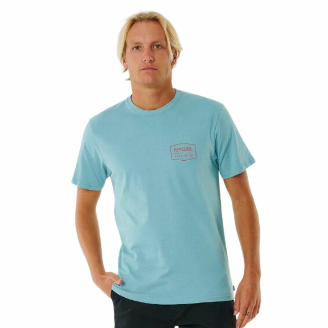 Marking Tee Mens Tee Shirts Colour is Dusty Blue