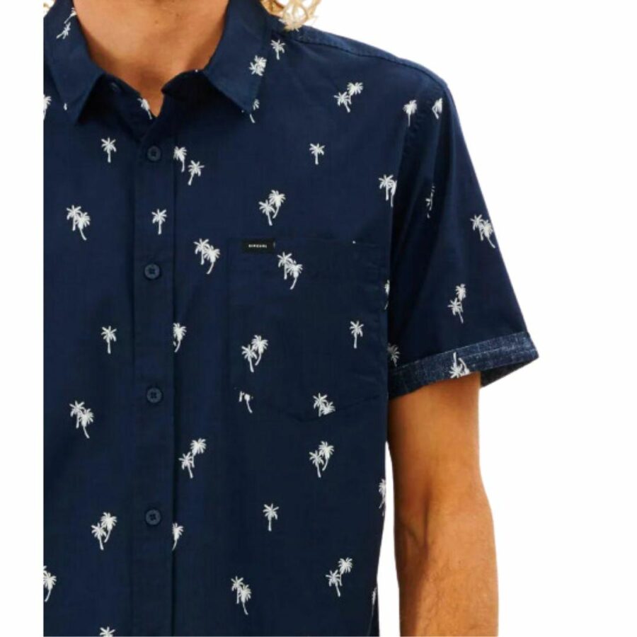 Paradise Palms S/s Shirt Mens Tee Shirts Colour is Navy